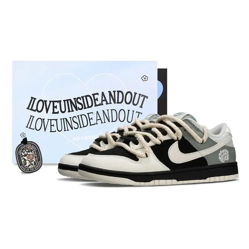 

[На заказ Black Matcha] Низкие кроссовки для скейтборда Nike Dunk Black Matcha унисекс Черный Зеленый