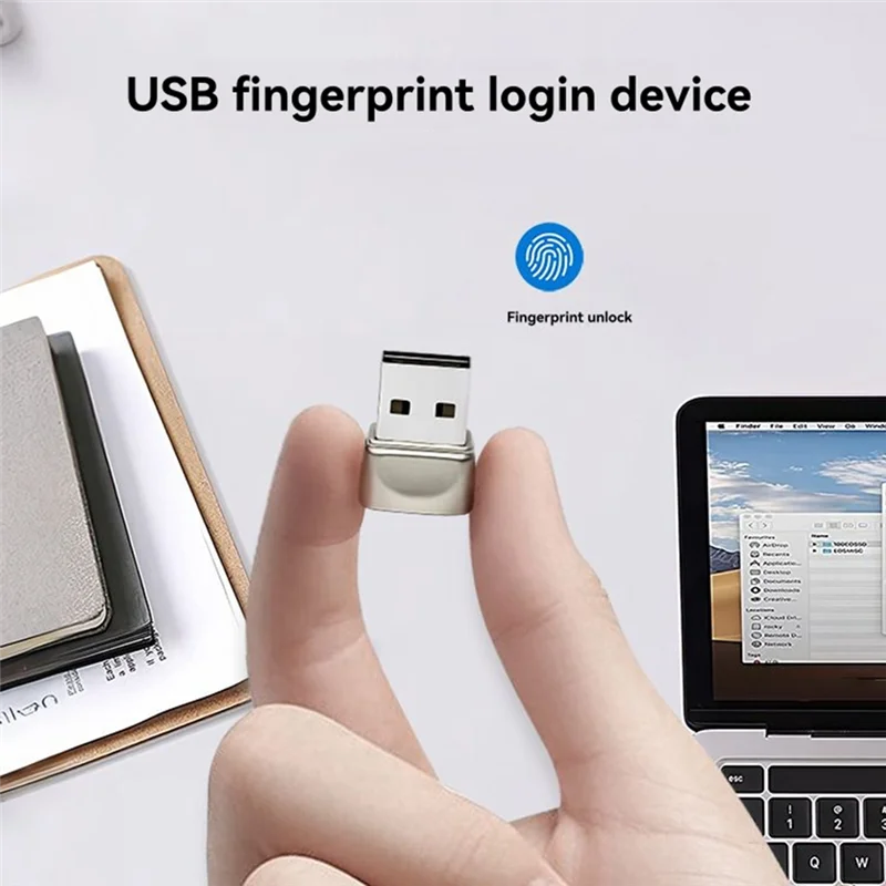 B04C-Computer Acceso de huellas dactilares Escáner de huellas dactilares Acceso seguro con un solo clic Reconocimiento biométrico de pantalla de bloqueo de un solo clic