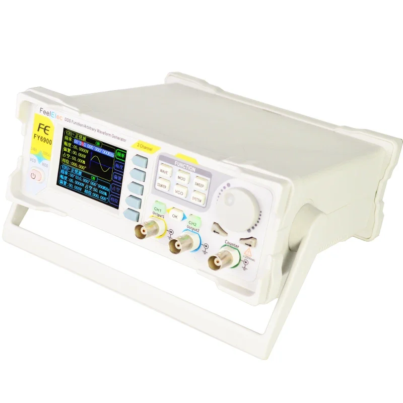 New FY6900 60MHz Dual Channel DDS Function Arbitrary Waveform Pluse Signal Generator VCO Frequency Sweeper Counter