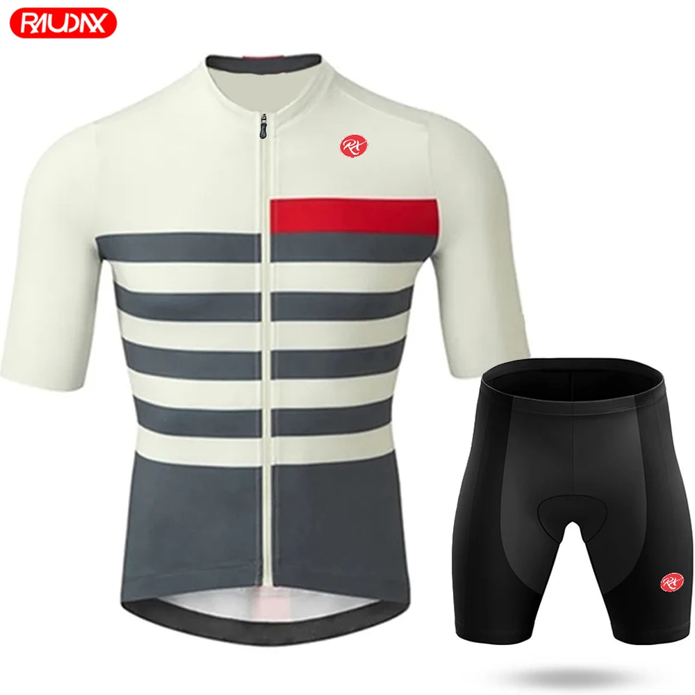 2025, Rennrad-Trikot-Set, Jugend-Radsportbekleidung, Sommer, MTB, Team RAUDAX, kurzärmelige Uniform, Triathlon-Skinsuit, Ropa De Hombre