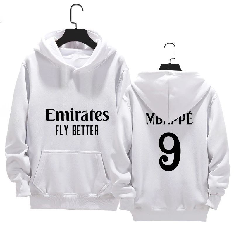 Men's Women's Hoodies 24-25 Latest Madrid No.9/7 Football Hoodies Loose Oversized Cotton Autumn/Winter Sports Leisure And Shirt