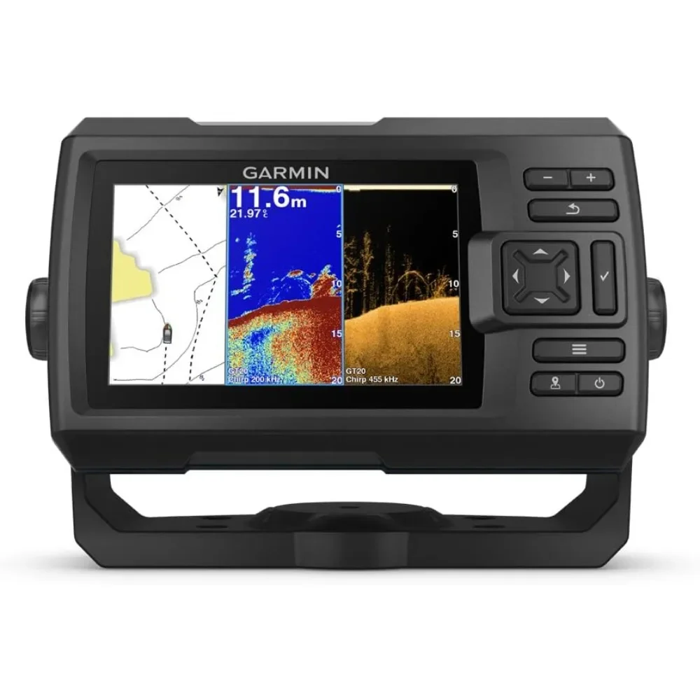 Built In Contours Mapping Software Fish Finder Sonar Professional Fishing Carp Fishing Accessories 5” GPS Fishfinder Supplies