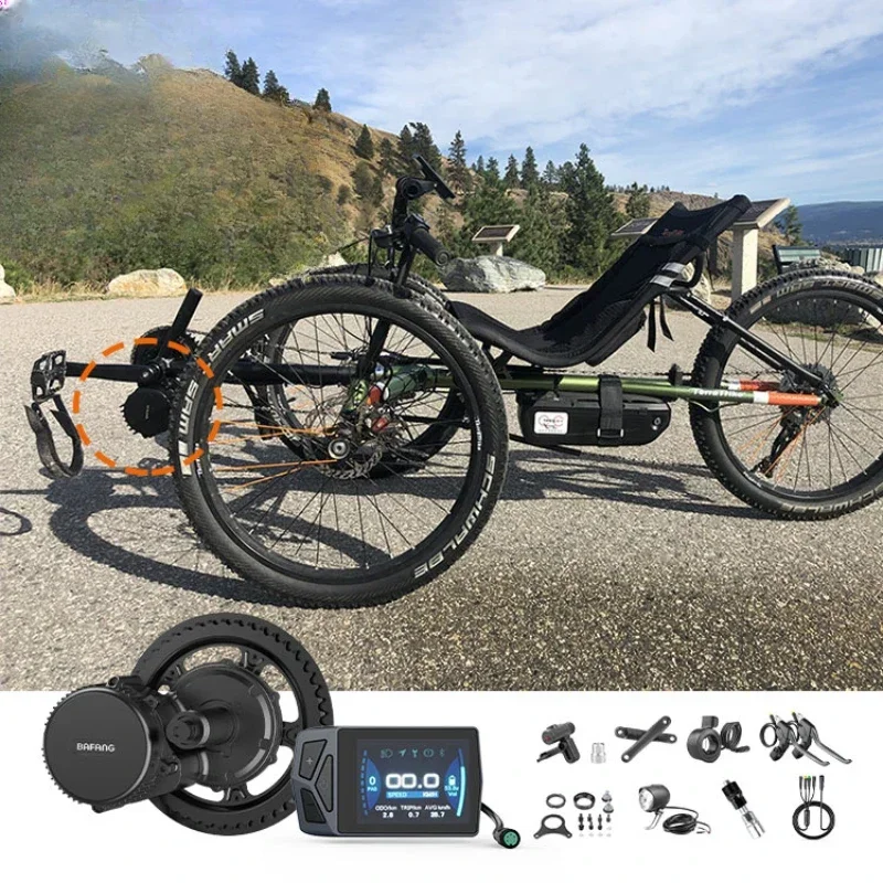 For mid drive recumbent trike bicycle 750w electric rickshaw tricycle 1000w e trike 3 wheel adults