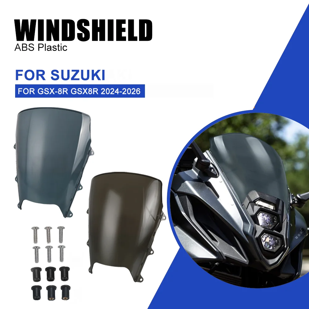 

Motorcycle Accessories Windshield Windscreen Wind Deflector Protector Wind Screen For SUZUKI GSX 8R GSX-8R GSX8R 2024 2025 2026