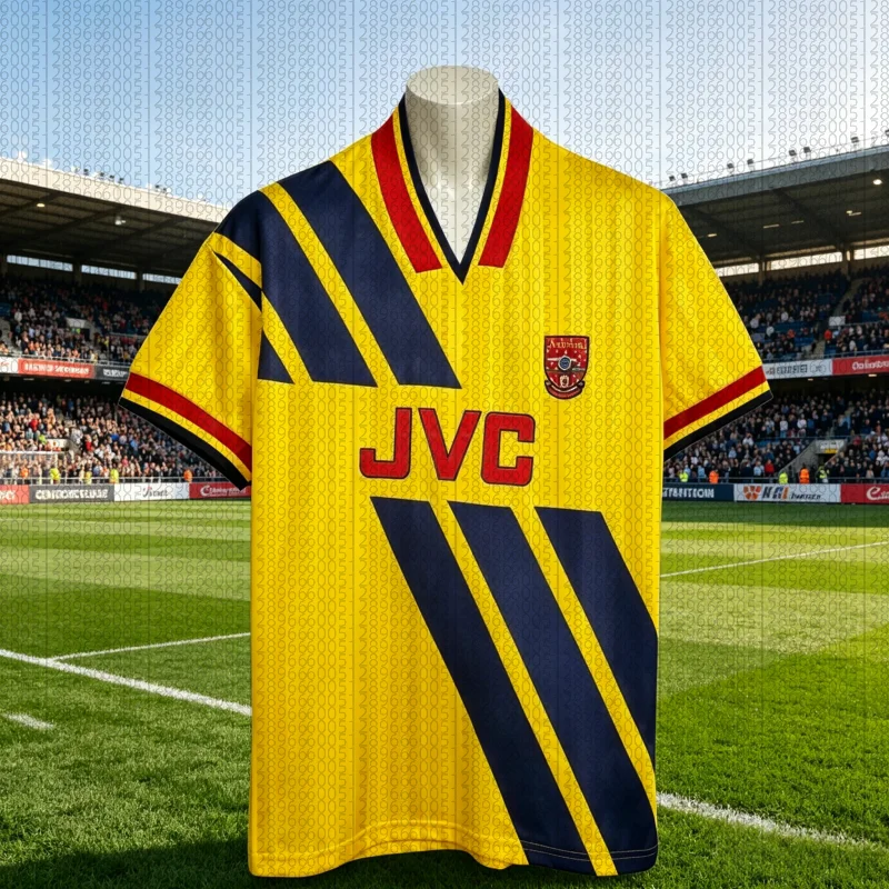 Camisetas de Fútbol Retro del Arsenal de Inglaterra Temporada 92-94, 2026, para Hombre, Secado Rápido, Transpirables, para Fanáticos, Familia, Niños, Padres e Hijos