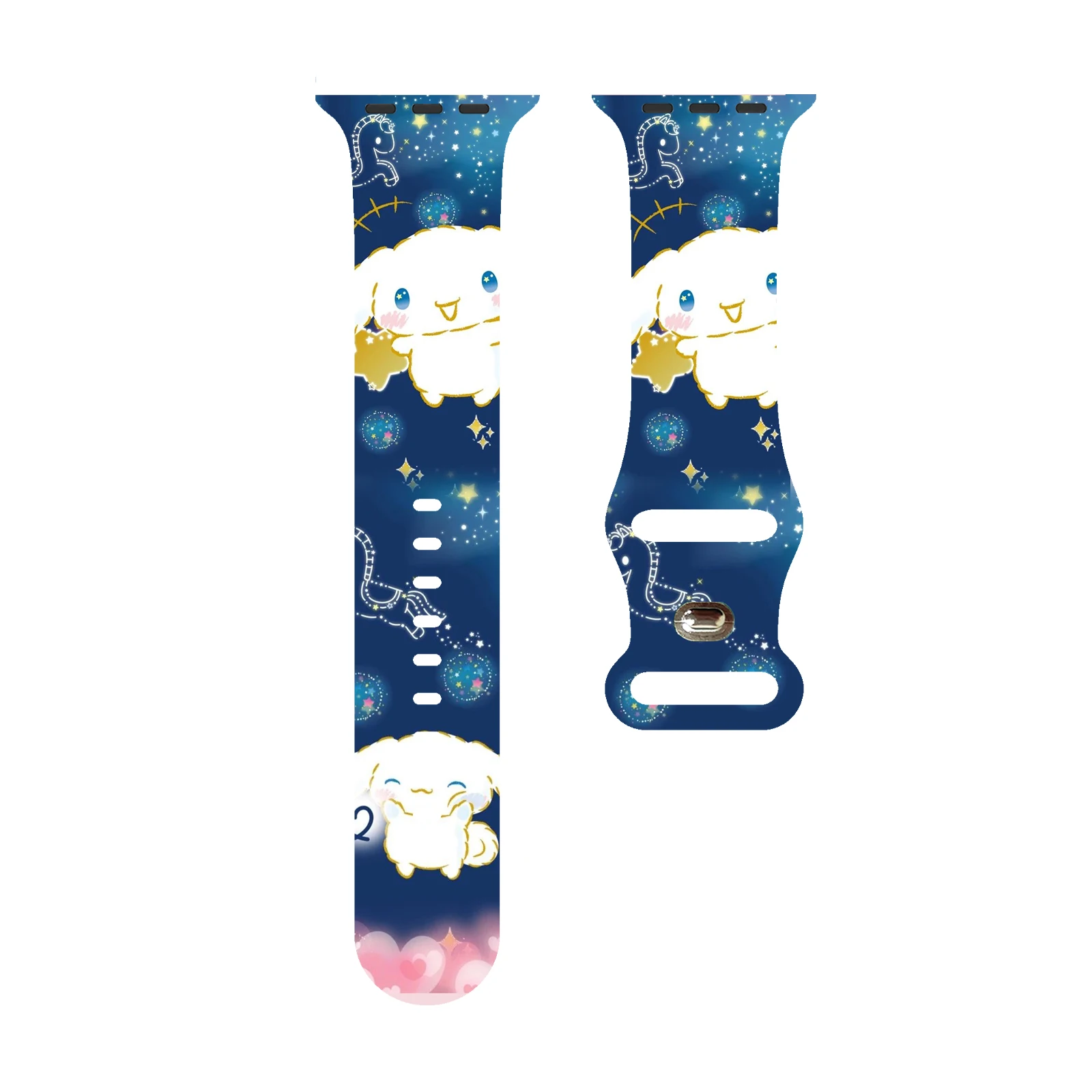 

Cinnamoroll Sky Series Strap for Apple Watch 11 10 9 Silicone Band Replaceable Bracelet for iWatch 46mm 42mm 41mm 40mm Watchband