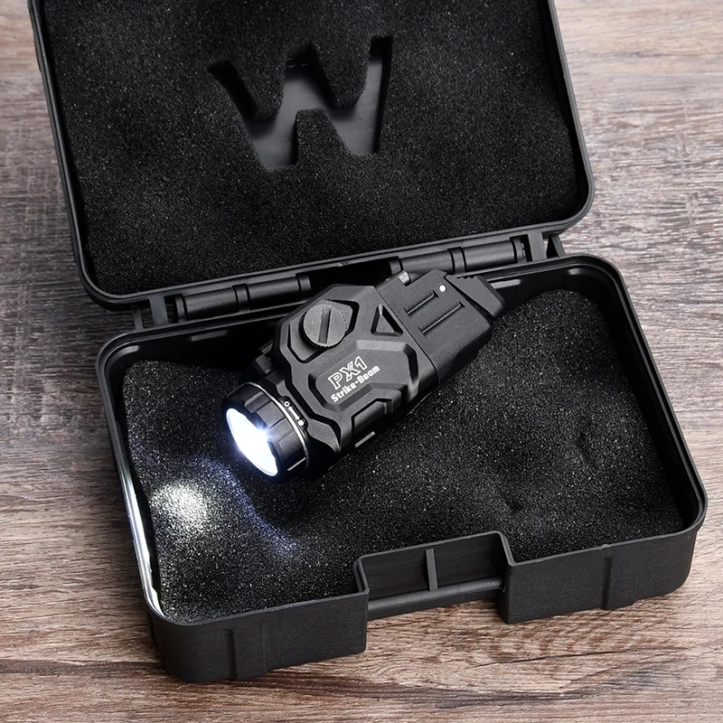 تكتيك TR-7 PX1 شنت ضوء 800 لومينز الصيد الادسنس مصباح يدوي يتضمن مفاتيح مجداف عالية ومنخفضة تناسب 20 مللي متر فانوس السكك الحديدية #2