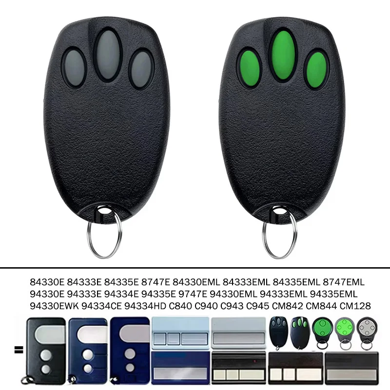 ​94335E 94330E 94333E 94334E 9747E 94330EML 94333EML 94335EML 94330EWK 94334CE 94334HD Garage Door Gate Remote Control 433.92MHz