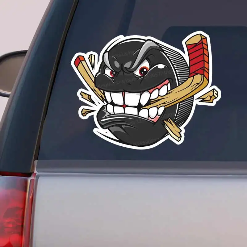 Hockey Car Sticker Decal Vinyl Detachable Waterproof Outdoor Car Bumper Window Notebook Computer Decoration Auto Parts Y333