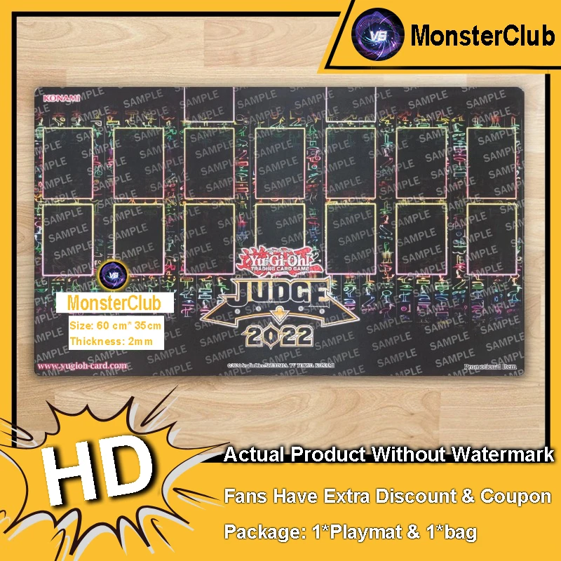 

YuGiOh Playmat 2022, коврик Judge TCG CCG, коврик для настольной игры Duel Pad, коврик для торговых карточных игр, резиновый игровой коврик, коврик для мыши, сумка 600x350x2 мм