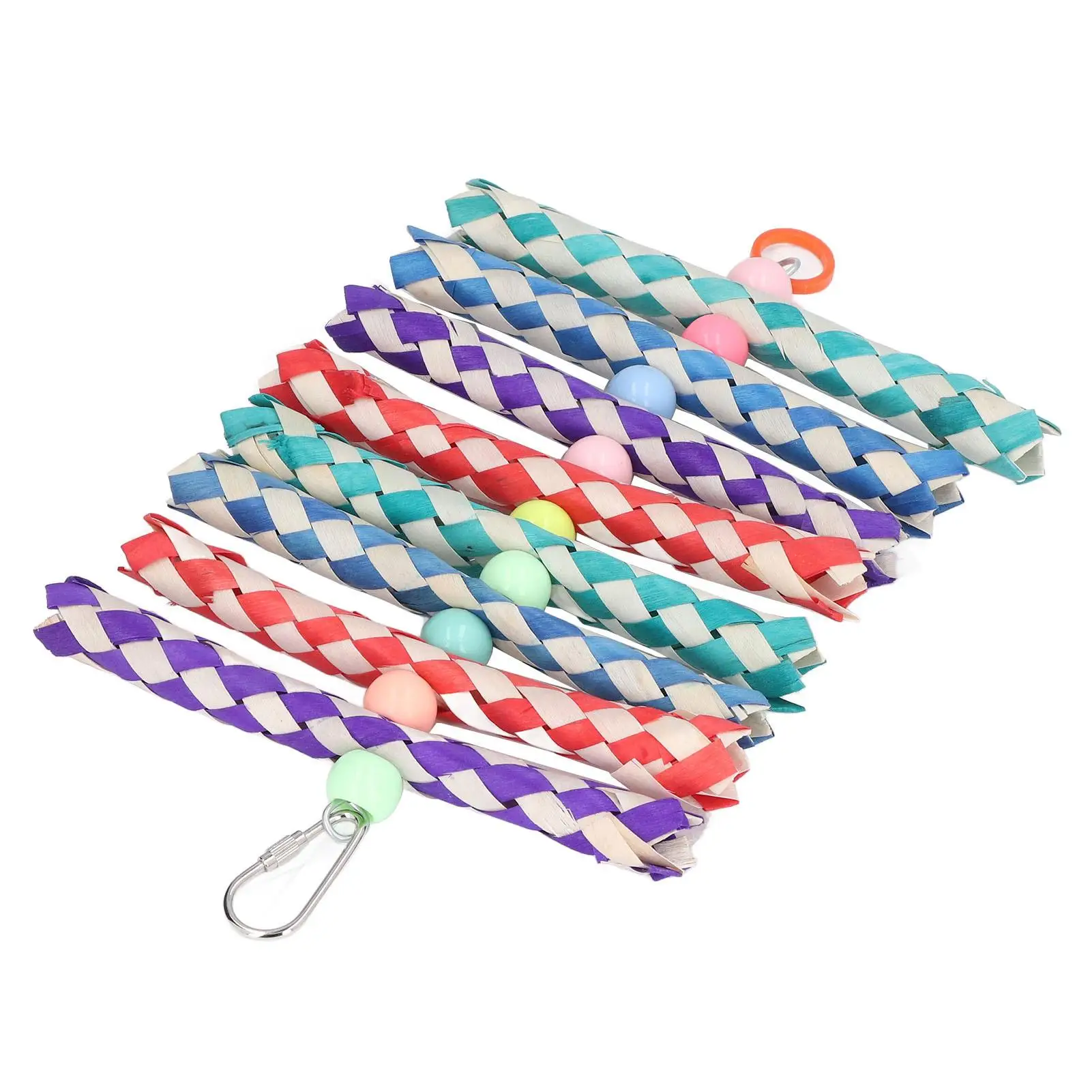 Safe & Easy Install Bird Chew Toy - Finger Trap Shredding Toy, Bite Resistant Fun for birds !