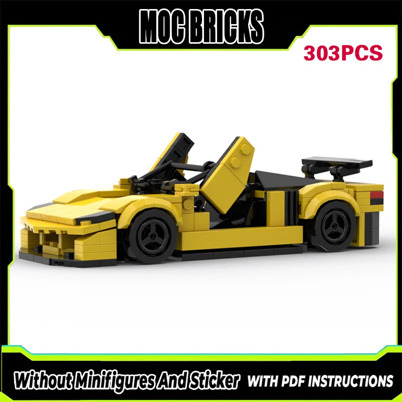 

Speed Racing Car Model MOC Building Bricks Gallardo SV Targa Modular Technology Gifts Holiday Assemble Children Toys Suit