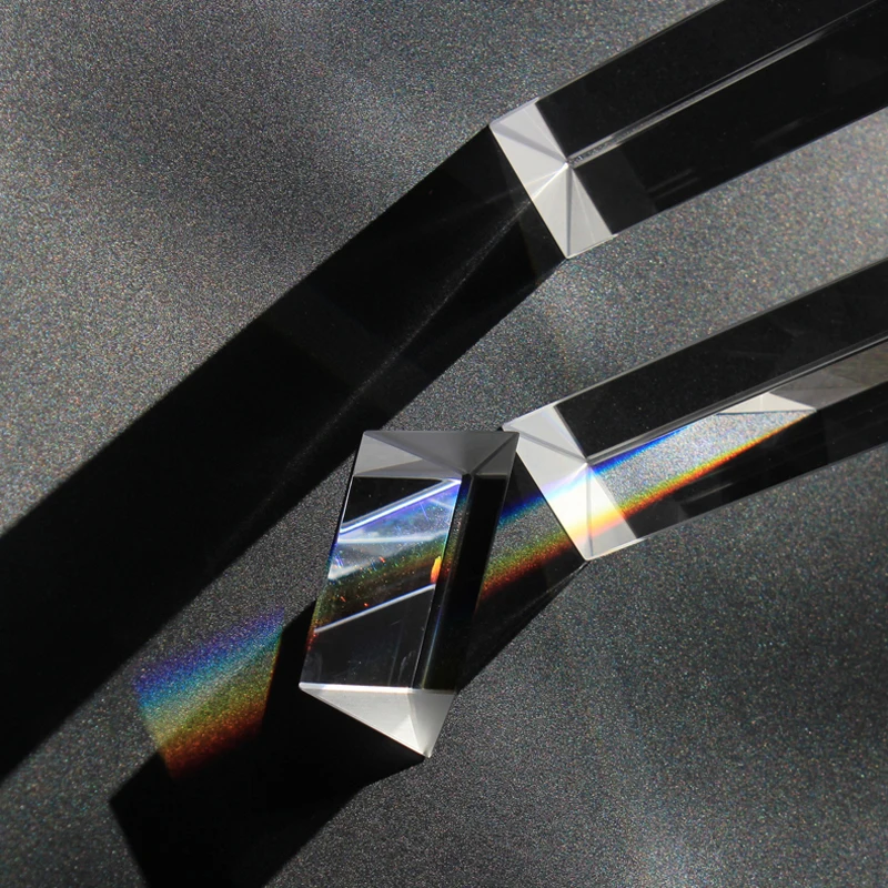 Prism Glass Photography Props Rainbow Crystal Prism Triprism Students Optical Experimental Equipment Spectrum Prism Glass