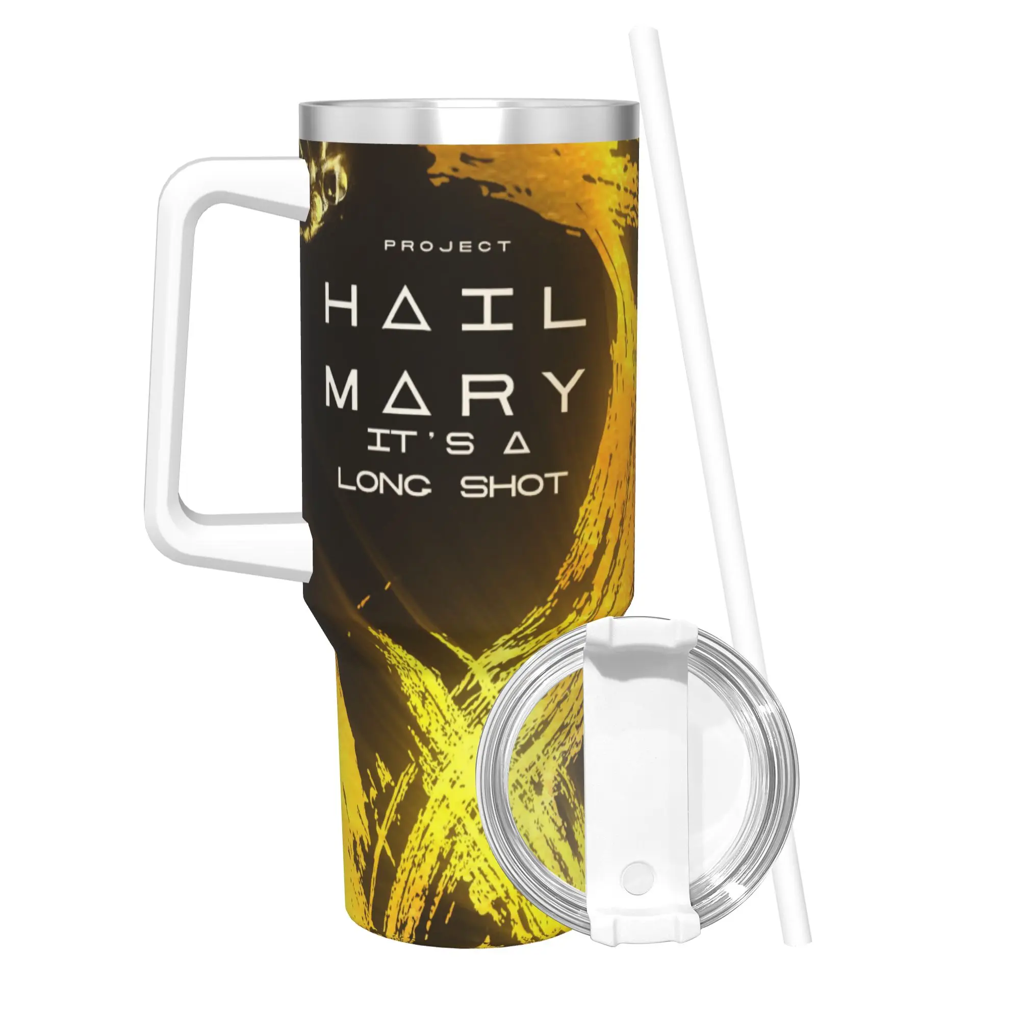 Project Hail Mary Movie 2026 Insulated Tumbler with Straws  Stainless Steel Coffee Mugs Office Home Car Bottle Cups 40oz