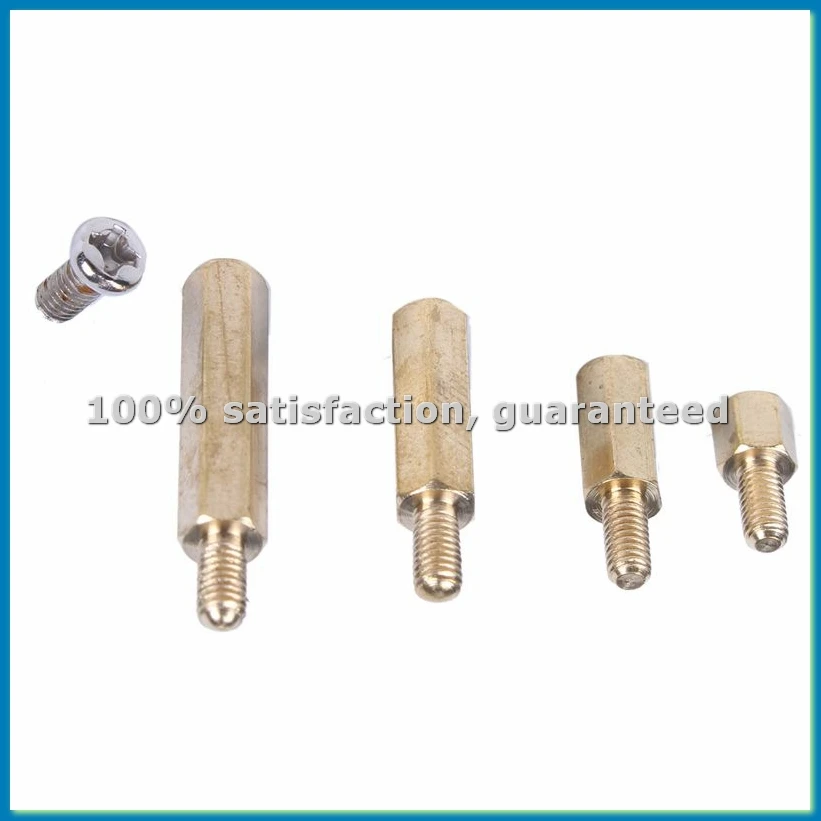 M3 Male-Female Hex Brass Standoff Bolt Screw Nut Motherboard Assortment Kit Mount 120Pcs-SPMI