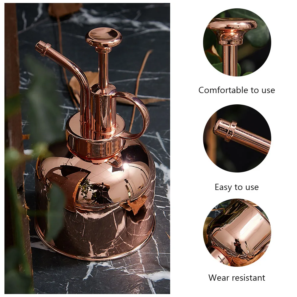 

1Pcs Stainless Steel Gardening Watering Can Sturdy Manual Sprinkling Pot Easy Use for Home Balcony Indoor Outdoor Plants