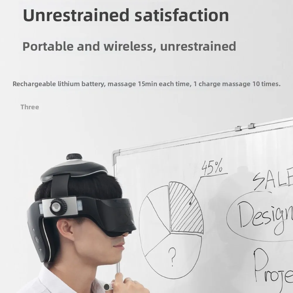 Kaisheng 헤드 마사지 전기 두뇌 마사지 불면증 다기능 헤드 간편한 두피 마사지 헬멧