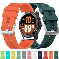22mm Sport Silicone Strap For TicWatch Pro 3 Ultra Smart Watch Band LTE/GPS For TicWatch GTH 2/GTX/S2/E2/GTW/Pro X/2021 Bracelet