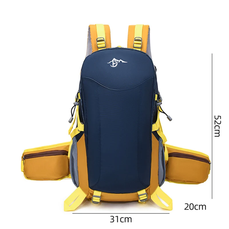 Outdoor Hiking Backpack Waterproof Men Climbing Pack Multi-Functional Mountaineering Bags Large Capacity Camping Sports Rucksack