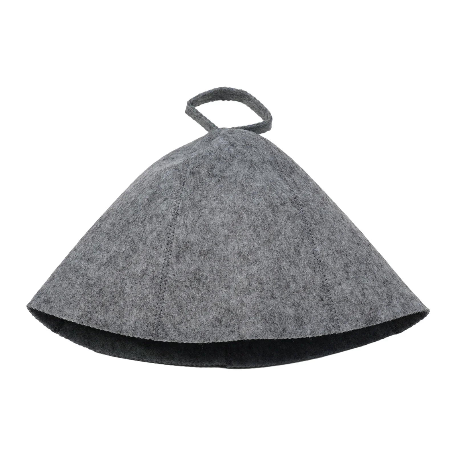 Wool Cap Sauna Hat Felt Foldable Grey Porosity Protection Shower Soft Solid Spa Bath 1pcs 27.6*9.1inches Brand New