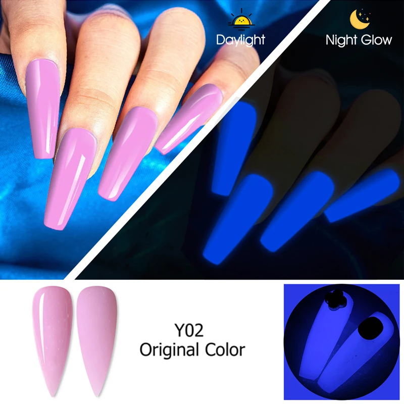 CHUNSHU-Gel acrílico que brilla en la oscuridad, extensión de uñas de polietileno para dedos, cambio de luz semipermanente, UV, herramientas de arte de uñas, 30ML