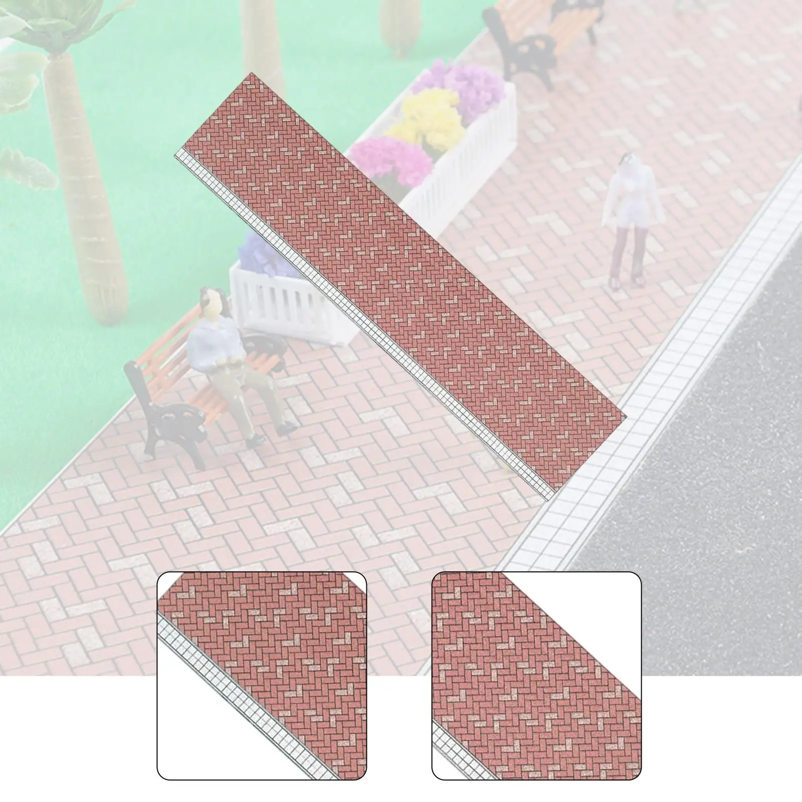 ドールハウス床材アクセサリー ミニハウス家具 DIYドールハウス床タイル