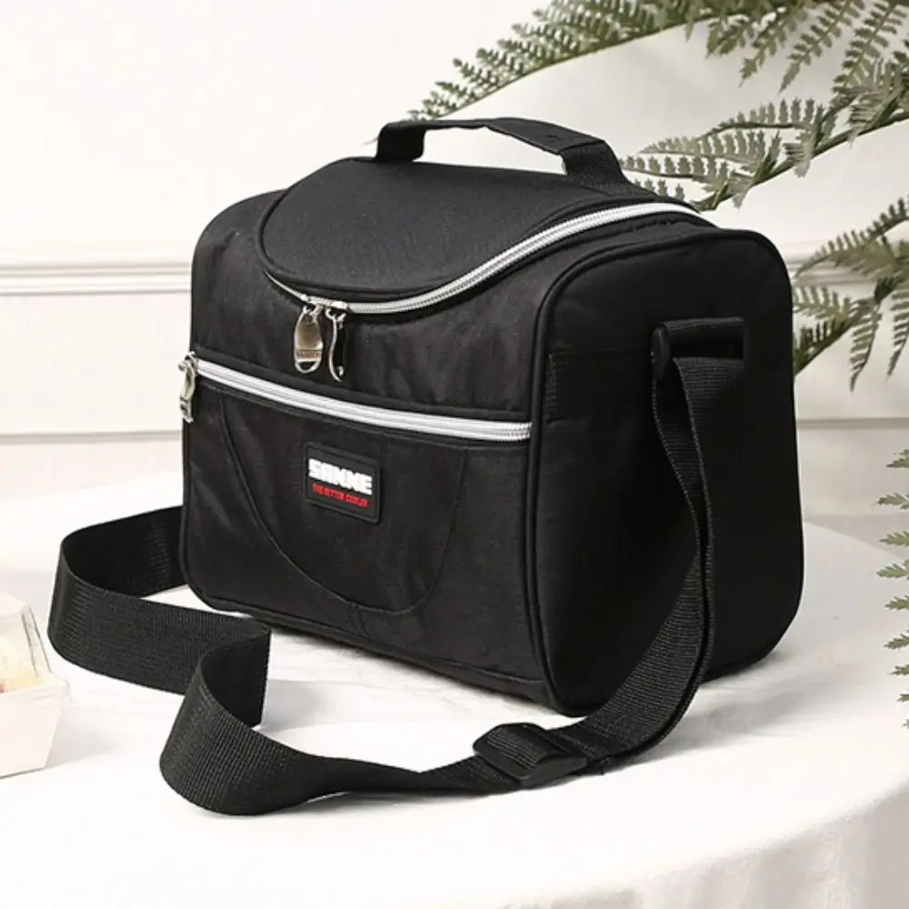 

Simple Portable Thermal Lunch Box Handheld Leak-Proof Insulated Lunch Bag Waterproof Large Capacity Tote Pouch Food