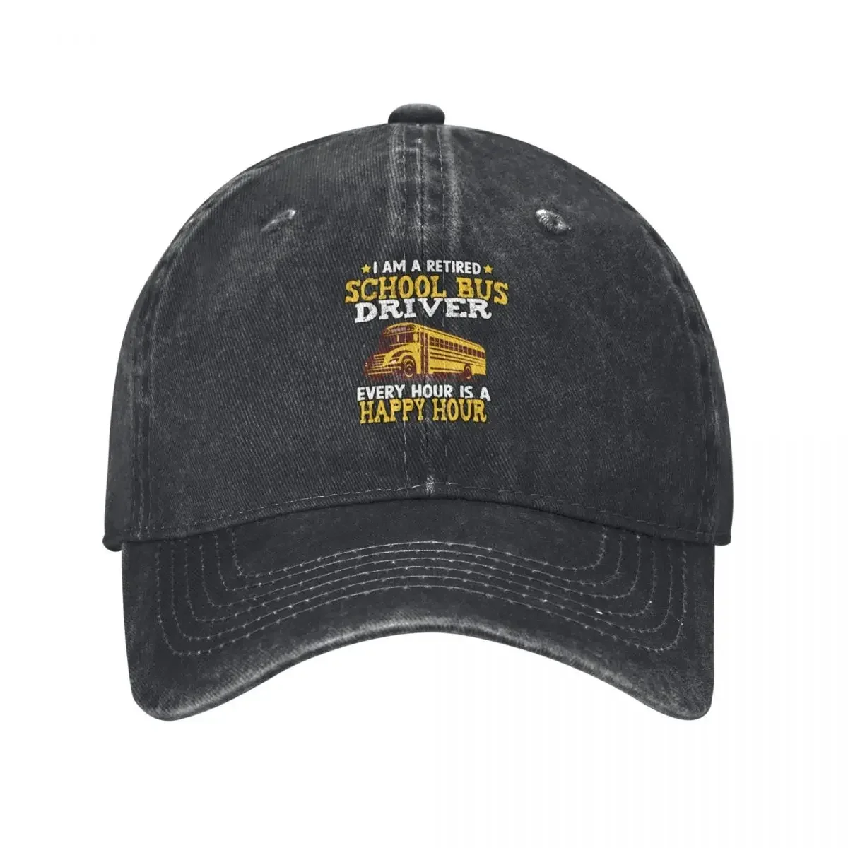 

Retired School Bus Driver Funny Sayings Baseball Cap Sunhat tea Hat hiking hat Sunscreen Luxury Woman Men's