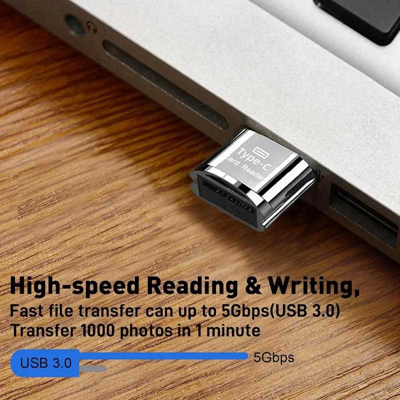 USB C Micro-SD Card Reader Portable OTG Memory Card For Mac Windows,Laptops 3Piece