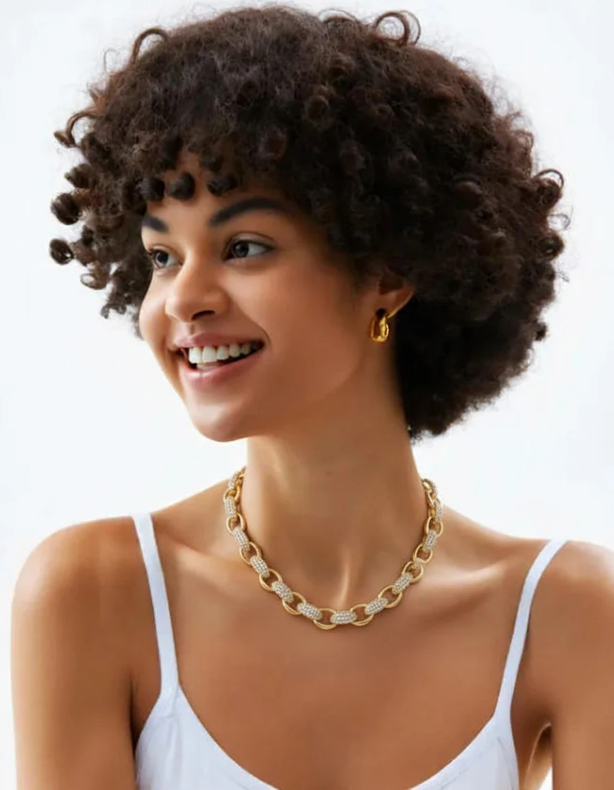 

New 14K Gold Plated Monaco Cuban Bullet Bracelet and Necklace Hip Hop Style Jewelry Perfect for Anniversary Gifts