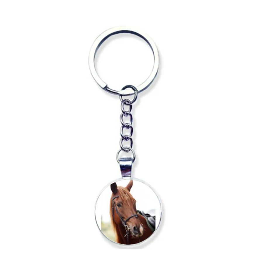 Ma Da Cheng Successful Keychain Round Glass Pendant