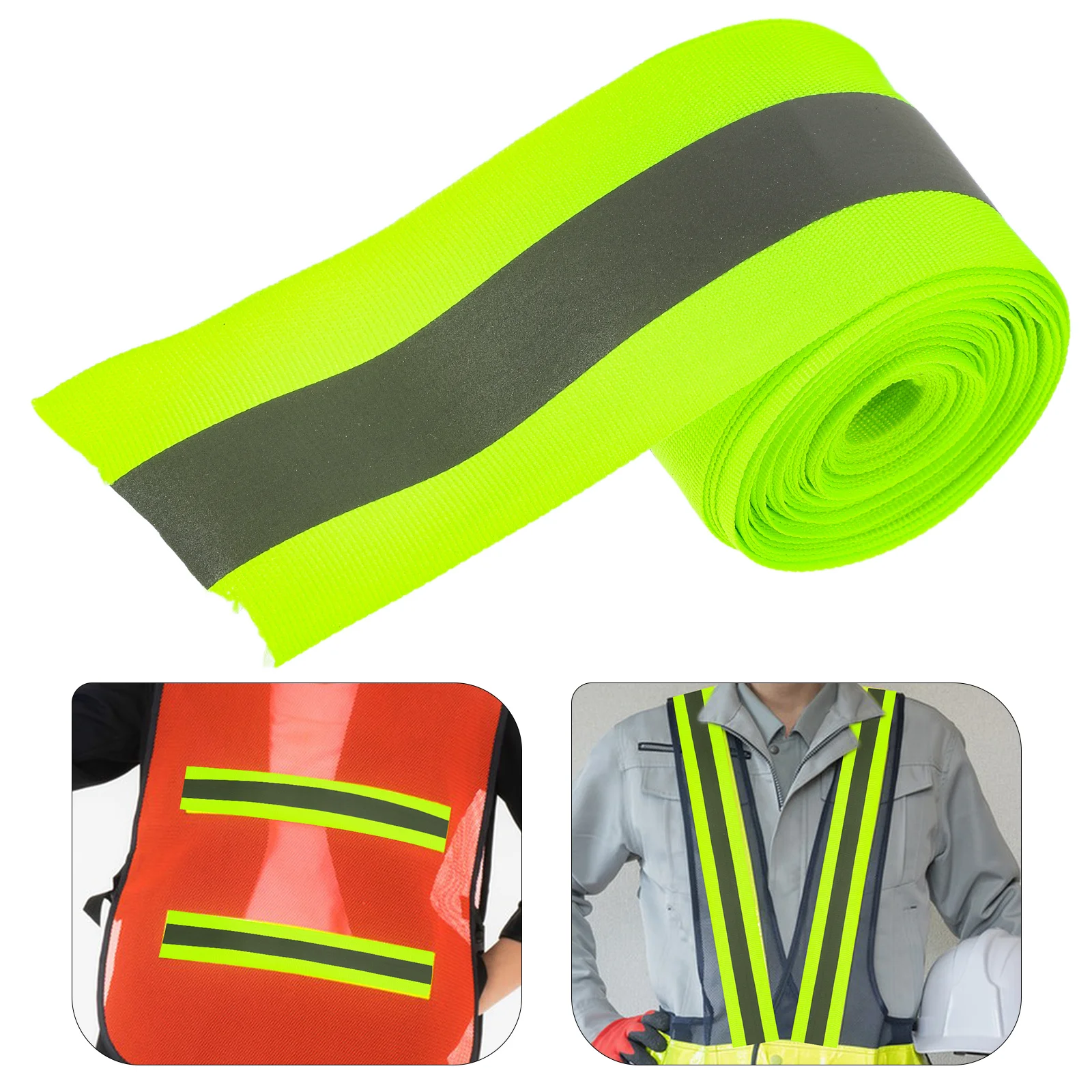 1 Roll Reflective Safety Tape Waterproof Durable For Clothing Bike Outdoor Warning Strips Night Use Caution Tape