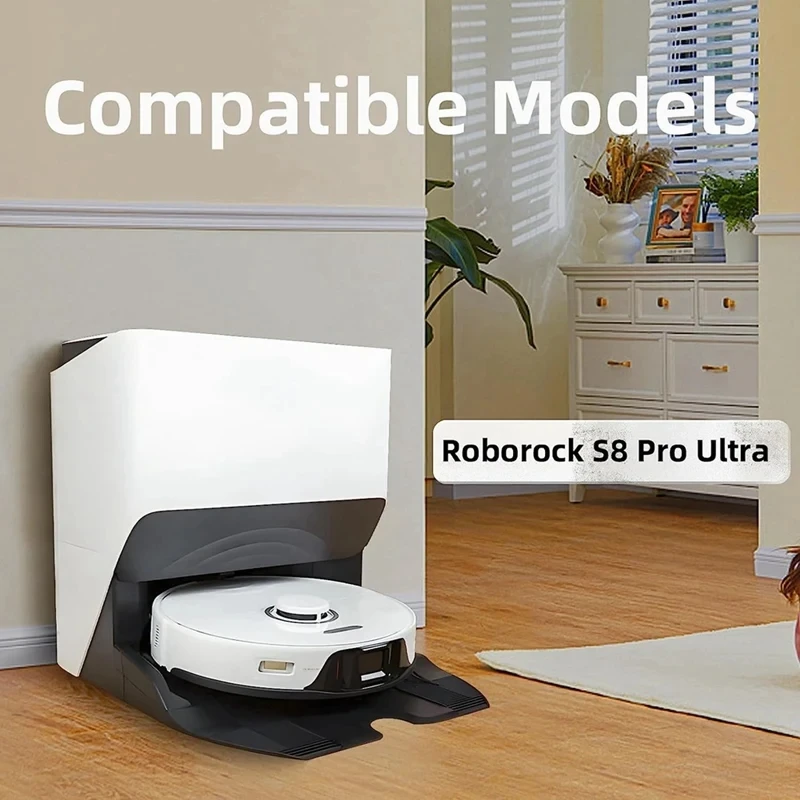 ل Roborock S8 Pro الترا جهاز آلي لتنظيف الأتربة استبدال أجزاء الملحقات الرئيسية الجانب فرشاة مرشحات Hepa ممسحة منصات أكياس الغبار #6