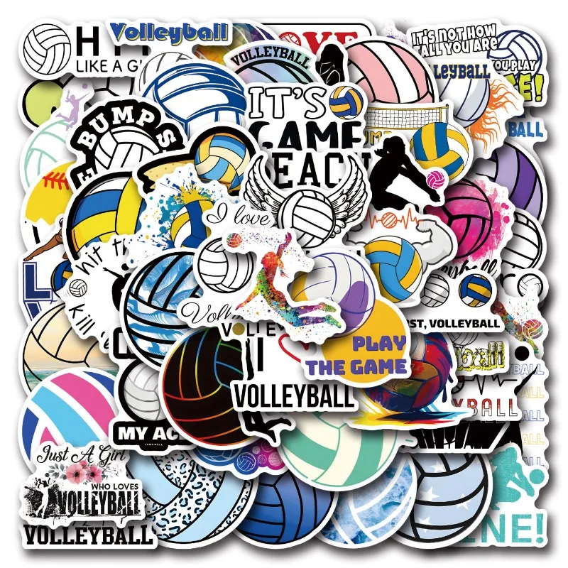 110pcs 귀여운 만화 배구 크리 에이 티브 맞춤형 낙서 장식 스티커
