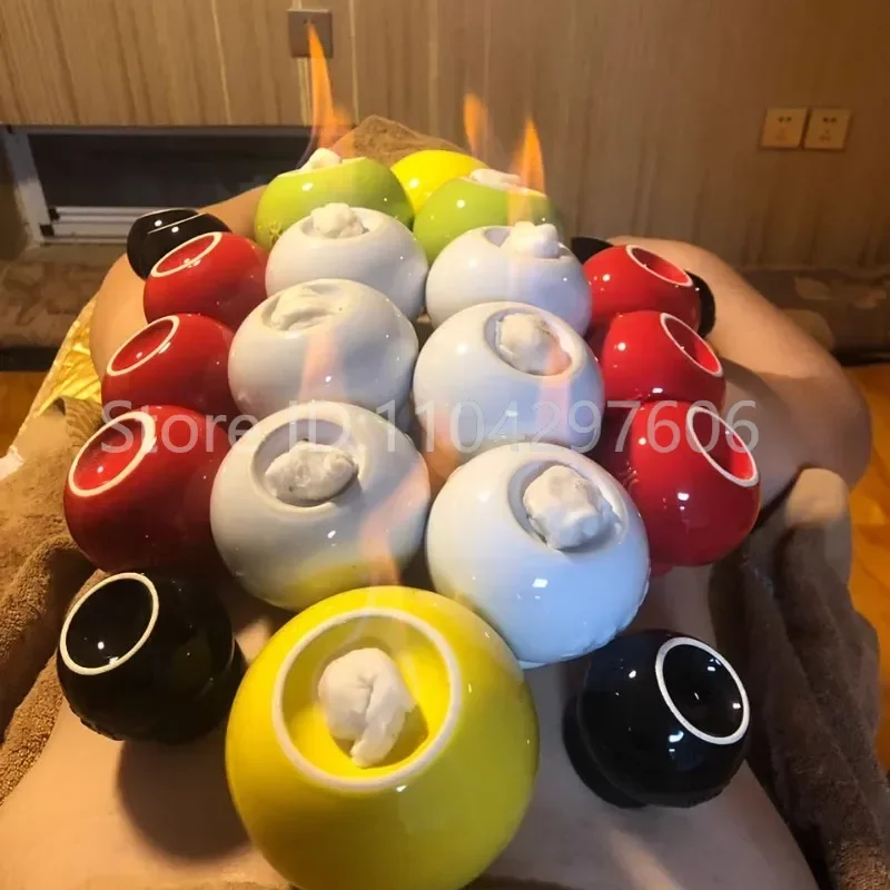 

11 см вакуумные банки для ухода за керамическими баночками для прижигания, массаж, согревающая традиционная терапия для лечения рук, ног, живота