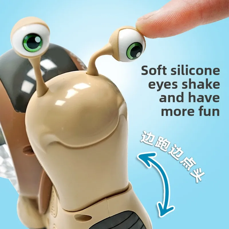 لعبة تجنب العوائق الأوتوماتيكية الجديدة للأطفال على شكل حلزون للسفر العالمي، صوت ممتع وخفيف الوزن #4