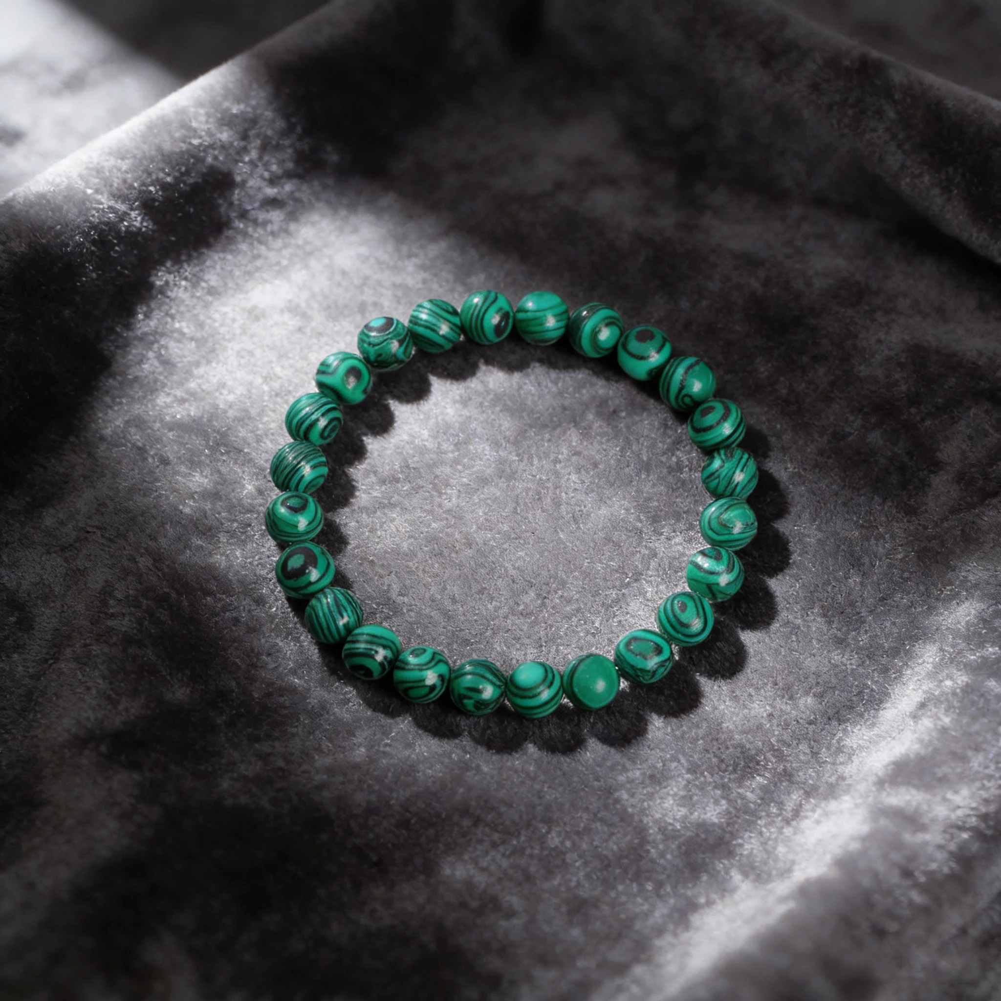 Malachite Bracelet 6 8 10mm Natural Stone Beaded Bracelet Vitality Reiki Charm Transformation Protection Healing Crystal Jewelry