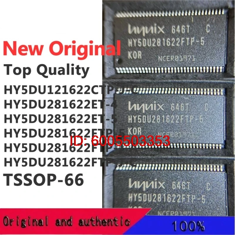 (1 Piece) HY5DU121622CTP-J-C HY5DU281622ET-4 HY5DU281622ET-5 HY5DU281622FTP-5 HY5DU281622FTP-J-A HY5DU281622FTP-J-C TSOP-66