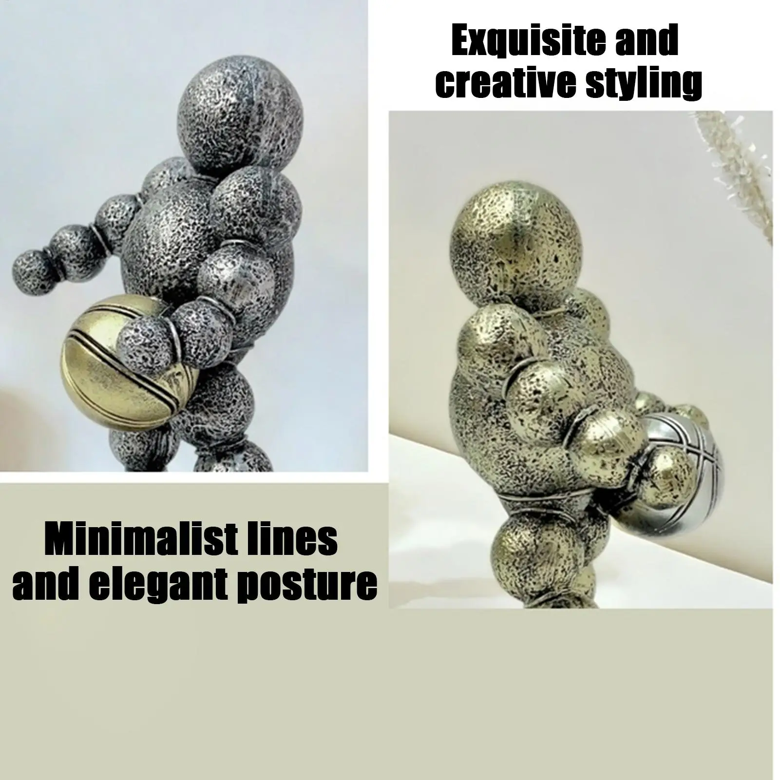 

Статуя спортсмена, современный абстрактный шар, фигурка спортсмена, скульптура, декор для тумбочки, каминная книжная полка, прикроватная тумбочка, кабинет, спорт