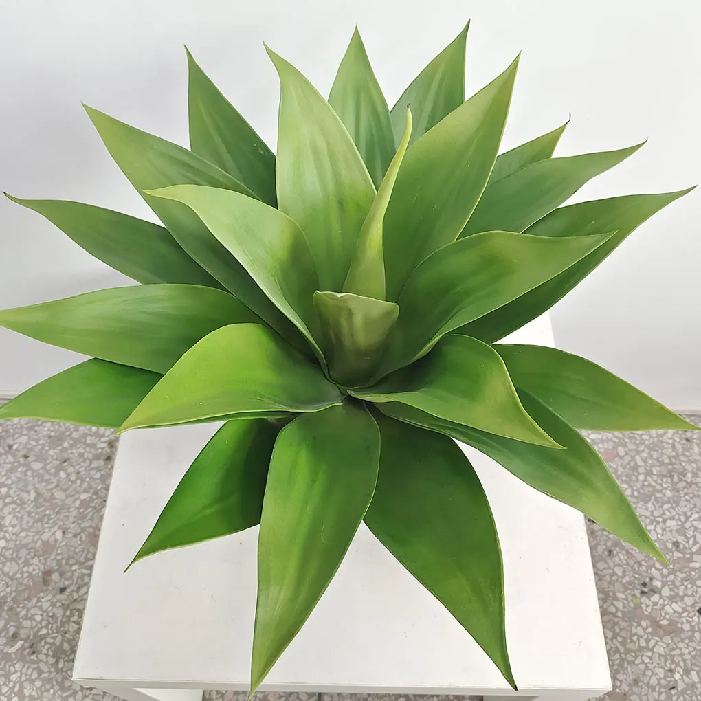 Fake Agave Planter Low Maintenance Solution For Busy Individuals Realistic Appearance Plastic