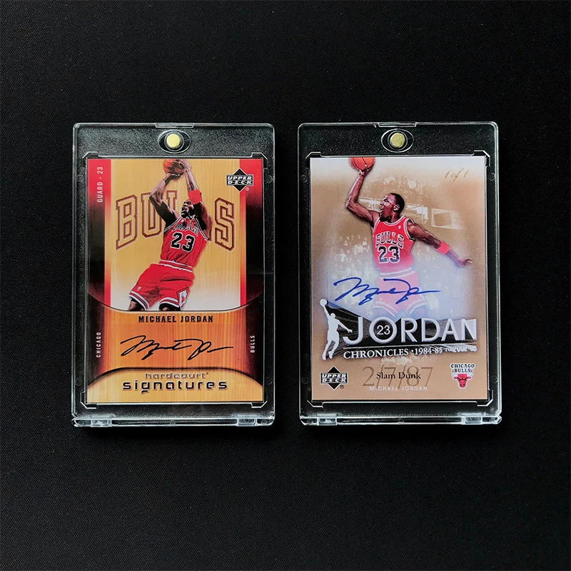 Tarjeta Coleccionable Clásica UD de Michael Jordan de los Bulls, Tarjeta con Firma Impresa, Réplica Hecha a Mano
