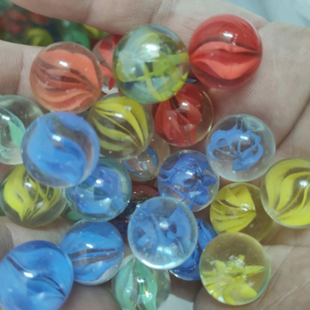 Home Decor Pat  Solitaire  Pinball Machine 14mm Colorful Glass Ball Glass Marbles Machine Beads Bouncing Ball