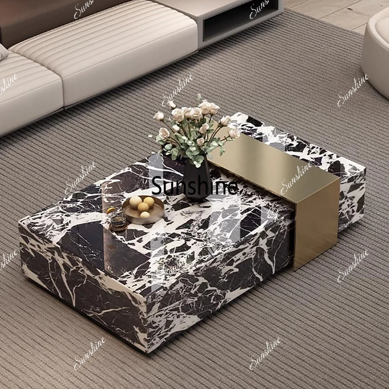 

Luxury Modern Coffee Tables Italian Aesthetic Minimalist Design Coffee Tables Trendy Elegant Table Basse De Luxe Furniture Home