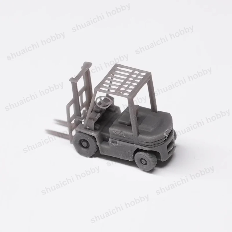 2PCS 1/350 Scale Model Forklift Shipborne Standard Fork Truck Resin Assembly Transport Vehicle Toy for Simulation Ship Display