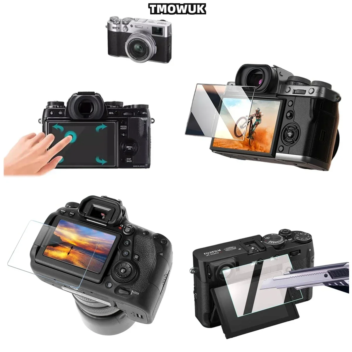 

For Fujifilm X-100T X-100 X-100S X-100F HD Clear 9H Hardness Tempered Glass LCD Screen Protector Film