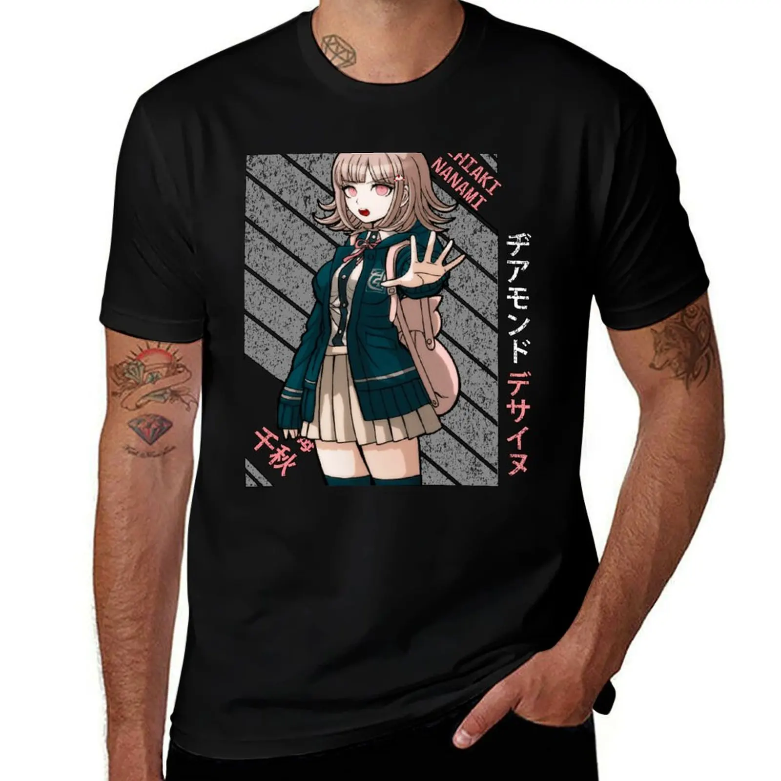 Chiaki Nanami - Super DanganRonpa 2 T-Shirt Big Size Simple T-Shirt
