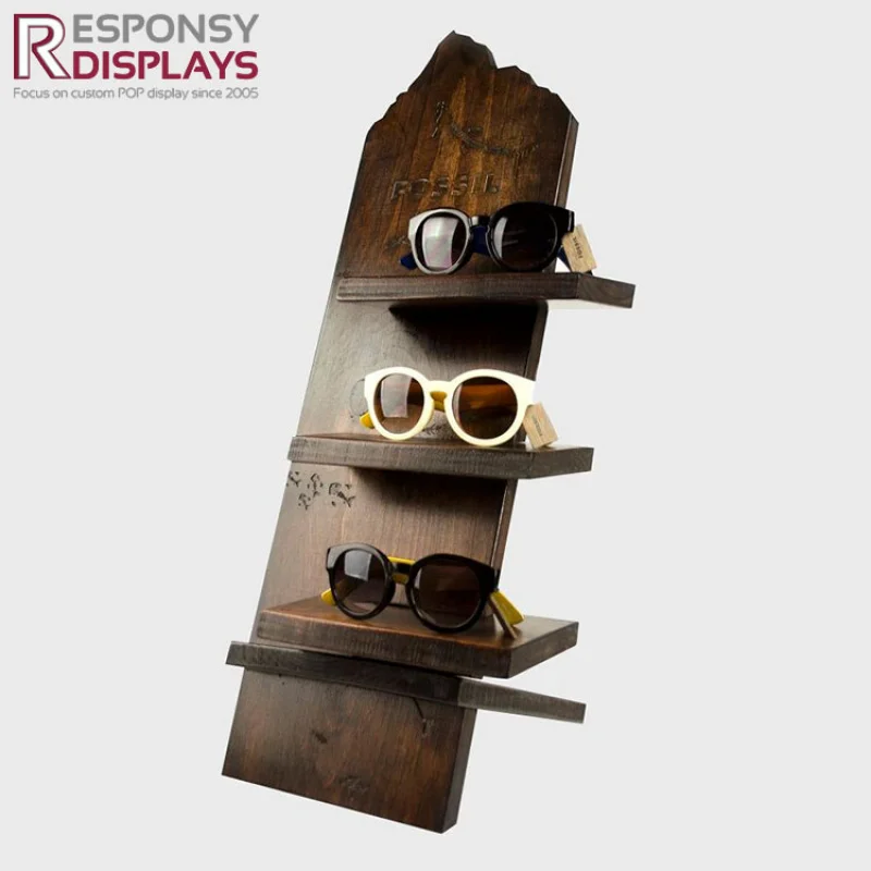 custom.Acrylic Floor Display Rack Six Tier Rotating Stand Sunglasses Vintage Retro Style Eyewear Showcase Retail Store Fixtu