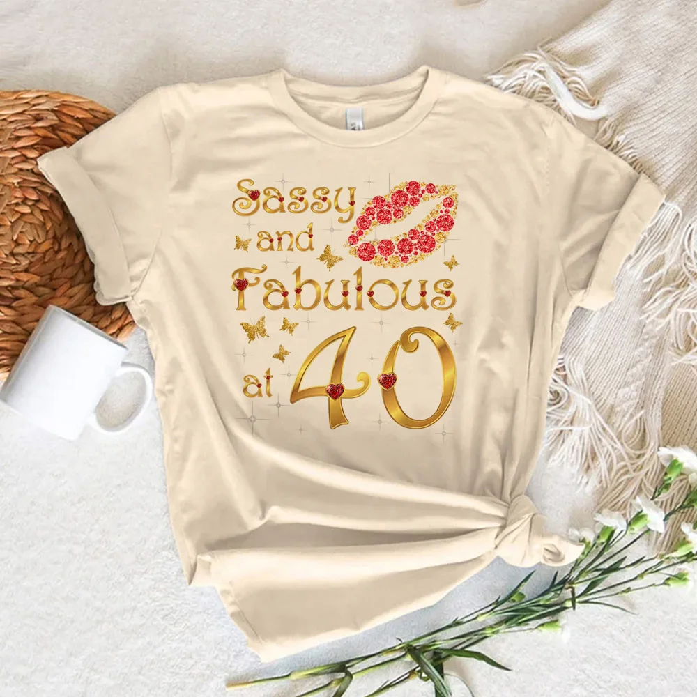 40 Ans 40th Years Birthday Tee women manga comic summer tshirt girl harajuku clothing