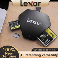 100% NEW Original Lexar Professional Multi-Card 3-in-1 USB 3.1 high-speed Reader Supports SD microSD and CF Cards UHS-I for PC