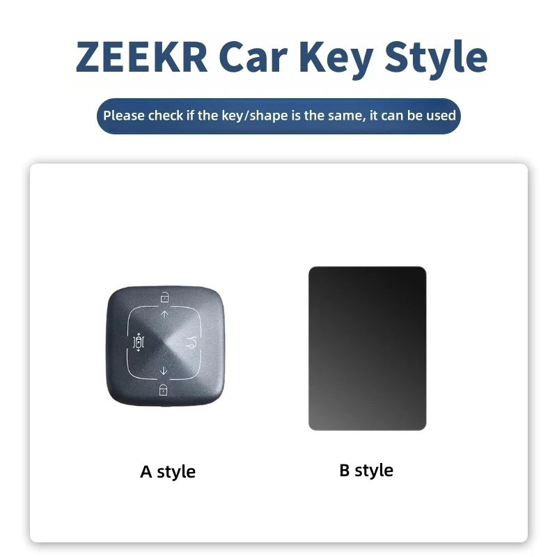 Zinc Alloy Leather Car Smart Remote Key Fob Case Cover Shell Bag For Extremely Krypton 001 ZEEKR NFC Card Keychain Accessories